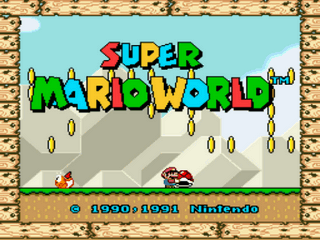 Super Mario World Advanced 1 Title Screen